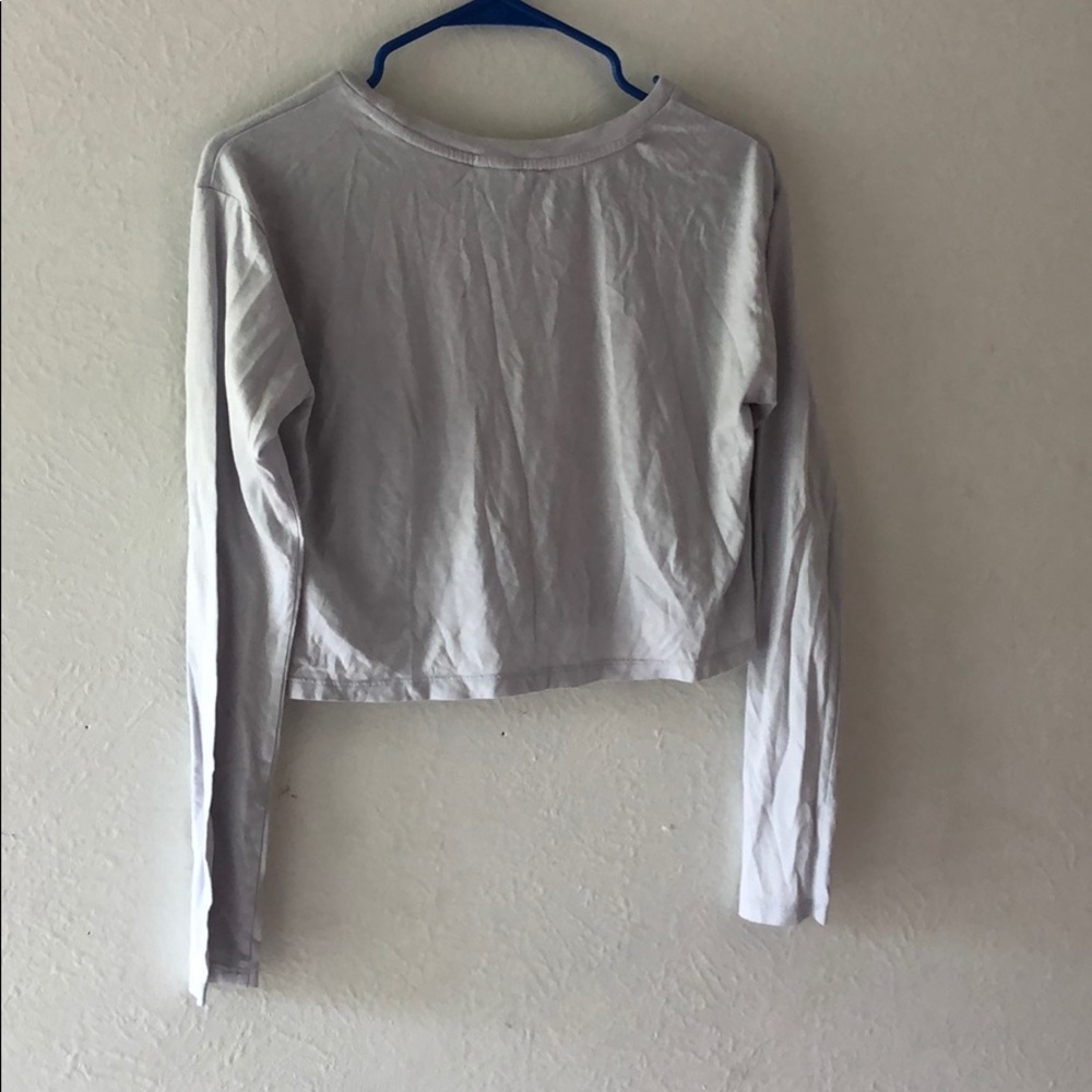 Long sleeve crop top - Picture 2 of 3